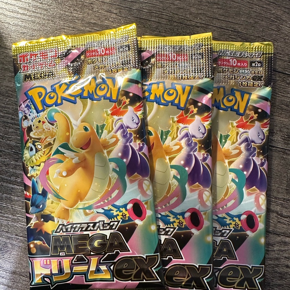 Pokemon Mega Dream EX Japanese Booster Packs Factory Sealed